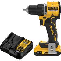 Ensemble visseuse-perceuse sans fil et sans balai ATOMIC COMPACT SERIES, Lithium-ion, 20 V, Mandrin 1/2" We Share Industrial Supply