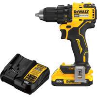 Ensemble de perceuse-visseuse sans fil et sans balai, Lithium-ion, 20 V, Mandrin 1/2" We Share Industrial Supply