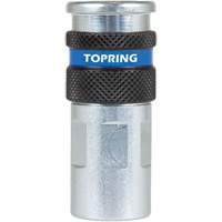 Raccord industriel rapide QUIKSILVER 2, Acier zingu&eacute;, 1/4", NPT femelle, 362 PSI We Share Industrial Supply