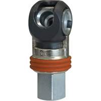 Raccord industriel rapide basculant TOPQUIK SC, Acier nickel&eacute;, 3/8", NPT femelle, 360 PSI We Share Industrial Supply