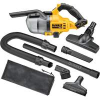 Aspirateur &agrave; main sans fil pour d&eacute;chets secs, 20 V, Capacit&eacute; 0,18 gal We Share Industrial Supply