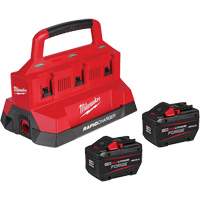 M18 Forge Starter Kit with 2 Batteries & 6-Bay Rapid Charger, Lithium-Ion, 18 V, 12 Ah We Share Industrial Supply