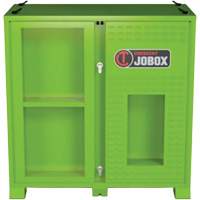 Armoire ventil&eacute;e pour le rangement d'&eacute;PI sur place, Acier, Vert lime haute visibilit&eacute; We Share Industrial Supply