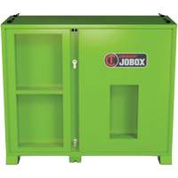 Armoire de rangement d'&eacute;PI sur place, Acier, Vert lime haute visibilit&eacute; We Share Industrial Supply