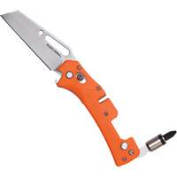 Electrician's Pocket Knife with Driver, 2-99/100" Blade, Stainless Steel Blade, Plastic Handle We Share Industrial Supply
