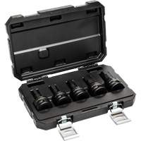 Metric Impact Bit Socket Set with Blow Mold Case, Hex, 3/4" Drive, 5 Pcs We Share Industrial Supply