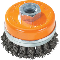Brosse &agrave; fils nou&eacute;s torsad&eacute;s, 5" dia. x 5/8"-11 arbre We Share Industrial Supply