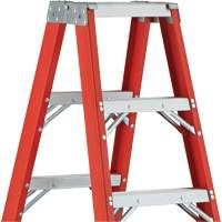 6600 AA Series Industrial Extra Heavy-Duty 2-Way Stepladders, Fibreglass, 375 lbs. Capacity, 4' We Share Industrial Supply