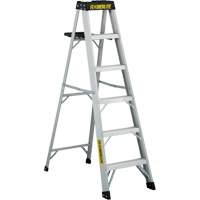 3400 Series Industrial Extra Heavy-Duty Step Ladder, 6', Aluminum, 300 lbs. Capacity, Type 1A We Share Industrial Supply