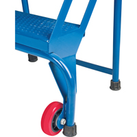 Portable Folding Ladder, 2 Steps, Perforated, 20" High We Share Industrial Supply