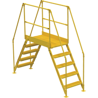Crossover Ladder, 103-1/2" Overall Span, 50" H x 48" D, 24" Step Width We Share Industrial Supply
