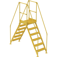 Crossover Ladder, 92" Overall Span, 60" H x 24" D, 24" Step Width We Share Industrial Supply
