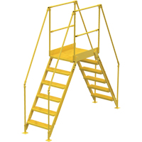 Crossover Ladder, 104" Overall Span, 60" H x 36" D, 24" Step Width We Share Industrial Supply