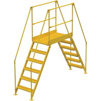 Crossover Ladder, 116" Overall Span, 60" H x 48" D, 24" Step Width We Share Industrial Supply