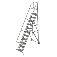 &eacute;chelles roulantes, 11 marches, Stri&eacute;, Hauteur 116" We Share Industrial Supply