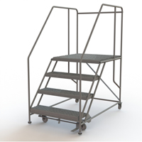 Plateforme de travail mobile, Acier, 4 Marches, 40" ha, 36" p, 36" Marche, Stri&eacute; We Share Industrial Supply