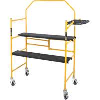 nsemble d'&eacute;chafaudage &agrave; montant de s&eacute;curit&eacute; & tablette pour outils de 4' Jobsite Series, Cadre Acier, 49-1/2" p x 57-3/4" h We Share Industrial Supply