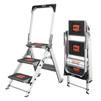 Safety Stepladder with Bar & Tray, 2.2', Aluminum, 300 lbs. Capacity, Type 1A We Share Industrial Supply