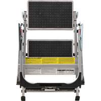 &eacute;chelle escabeau avec roues pivotantes, 2 marches, 23" x 21" x Hauteur 34,50" We Share Industrial Supply