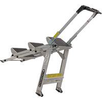 &eacute;chelle escabeau avec roues pivotantes, 3 marches, 34" x 22" x Hauteur 50,75" We Share Industrial Supply