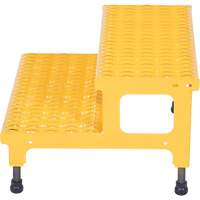 Adjustable Step-Mate Stand, 2 Step(s), 23-13/16" W x 22-7/8" L x 15-1/4" H, 500 lbs. Capacity We Share Industrial Supply
