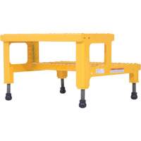 Adjustable Step-Mate Stand, 2 Step(s), 23-13/16" W x 22-7/8" L x 15-1/4" H, 500 lbs. Capacity We Share Industrial Supply
