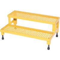 Adjustable Step-Mate Stand, 2 Step(s), 36-3/16" W x 22-7/8" L x 15-1/4" H, 500 lbs. Capacity We Share Industrial Supply