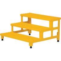 Adjustable Step-Mate Stand, 3 Step(s), 36-3/16" W x 33-7/8" L x 22-1/4" H, 500 lbs. Capacity We Share Industrial Supply
