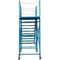 Snow Ladder, Steel, 10 Steps, 99" H, 85-1/2" D, 48" Step, Serrated We Share Industrial Supply
