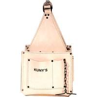 Porte-outils pour &eacute;lectricien et travaux d'entretien, Cuir, 17 pochettes, Beige We Share Industrial Supply