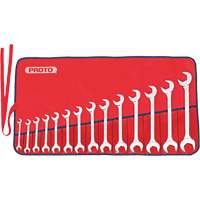 Full Polish Angle Wrench Set, Open-Ended, 14 Pieces, Imperial We Share Industrial Supply