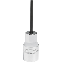 Standard Bit Socket, Hex, 2.5 mm x 1-7/8" L, 1/4" Drive We Share Industrial Supply