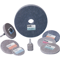 Standard Abrasives 500 Series Soft Density Unitized Wheels, 3" x 1/4", 1/4" Arbor, Medium Grit, Aluminum Oxide We Share Industrial Supply