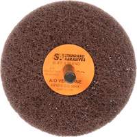 Standard Abrasives Buff & Blend Wheel, 3" Dia. x 1" W, 1/4" Arbor, Aluminum Oxide We Share Industrial Supply