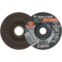 HP Combo Depressed Center Combination Wheel, 4" x 1/8", 5/8" Arbor, Type 27 We Share Industrial Supply