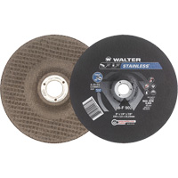 Stainless Steel Depressed Centre Grinding Wheels, 9" x 1/8", 7/8" Arbor, Type 27 We Share Industrial Supply