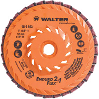 Meule &agrave; lamelles Enduro-Flex 2-in-1, 5" x 5/8"-11, Grain 80, C&eacute;ramique We Share Industrial Supply