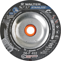Depressed Centre Grinding Wheels - Stainless Type 27, 4-1/2" x 1/8", 5/8"-11 Arbor, Type 27S We Share Industrial Supply