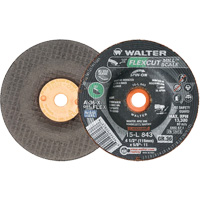 Meule FLEXCUT MILL SCALE, 4-1/2", 36 Grain, Oxyde d'aluminium, 5/8"-11, 13 300 Tr/min, Type 29 We Share Industrial Supply