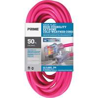 Neon Flex&reg; High Visibility Extension Cord, Outdoor, SJTW, 12/3 AWG, 15 A, 50' We Share Industrial Supply