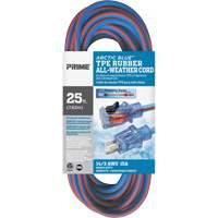 Arctic Blue Extension Cord, All-Weather, SJEOW, 14/3 AWG, 15 A, 25' We Share Industrial Supply