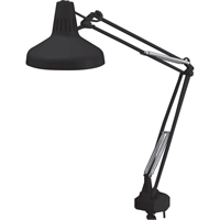Heavy-duty Combination Task Light, 22/60 W, Fluorescent/Incandescent, 45" Neck, Black We Share Industrial Supply