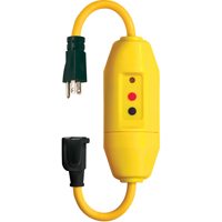 Jeux de cordons avec disjoncteur de fuite &agrave; la terre en ligne , 120 V, 15 A, Cordon de  We Share Industrial Supply