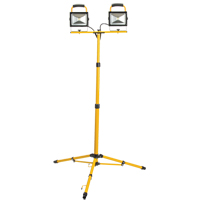 Twin-Head Work Light, LED, 40 W, 4800 Lumens, Aluminum Housing We Share Industrial Supply