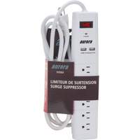 USB Charging Surge Protector, 6 Outlets, 1200 J, 1875 W, 6' Cord We Share Industrial Supply