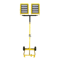 Chariot d'&eacute;clairage &agrave; deux t&ecirc;tes avec treuil, DEL, 400 W, 60 000 lumens, Boîtier en Aluminium We Share Industrial Supply
