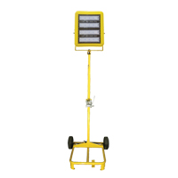 Chariot d'&eacute;clairage &agrave; t&ecirc;te unique avec treuil, DEL, 200 W, 30000 lumens, Boîtier en Aluminium We Share Industrial Supply