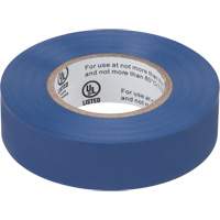 Ruban isolant, 19 mm (3/4") x 18 m (60'), Bleu, 7 mils We Share Industrial Supply