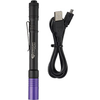Lampe stylo UV avec port de recharge micro USB Stylus Pro, DEL, Corps en Aluminium, piles Rechargeable, Compris We Share Industrial Supply