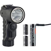 Lame de poche &agrave; alimentation multiple &agrave; angle droit pour casque Vantage 180 X, DEL, Piles Rechargeable/CR123A, Polym&egrave;re de nylon We Share Industrial Supply